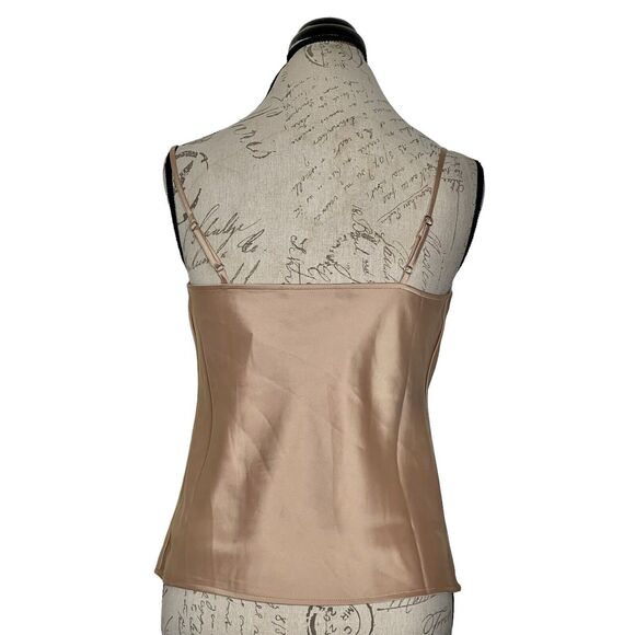 Banana Republic Womens Camisole Tank Top Size XXS Petite Metallic Light Academia - Picture 3 of 14